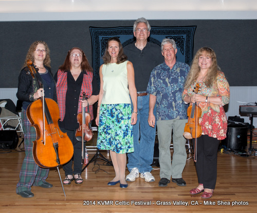 Celtic Festival 2014, The Reel of Seven Andy Imbrie (piano), Deby Benton Grosjean (fiddle), Janet Kurnick (fiddle), Renata Bratt (cello) and Gary Campus (drums). Also dance caller Linda Henderson